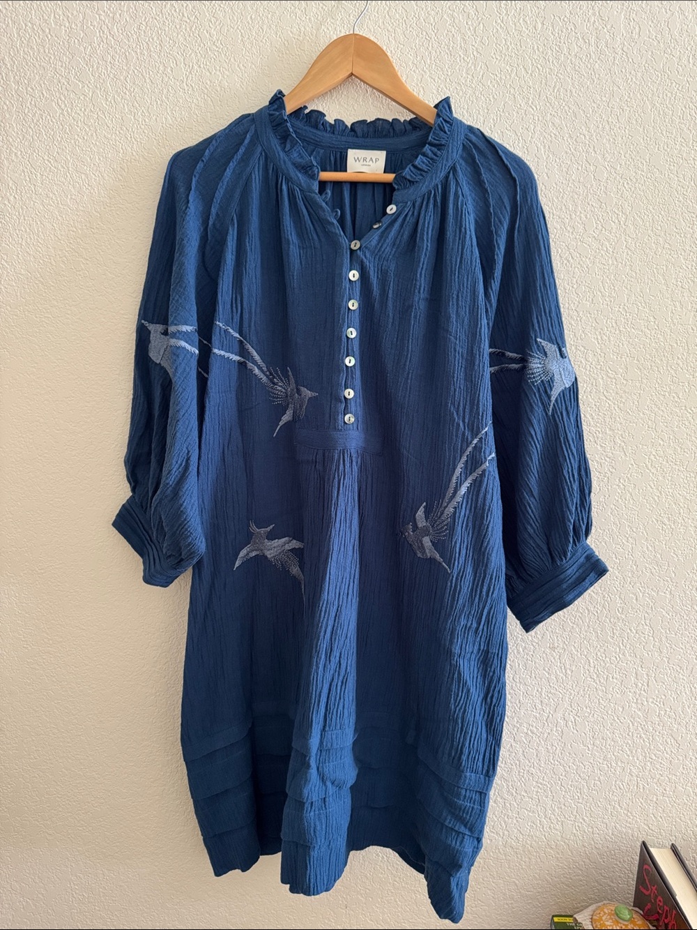 Wrap London Embroidered Dress Size 10